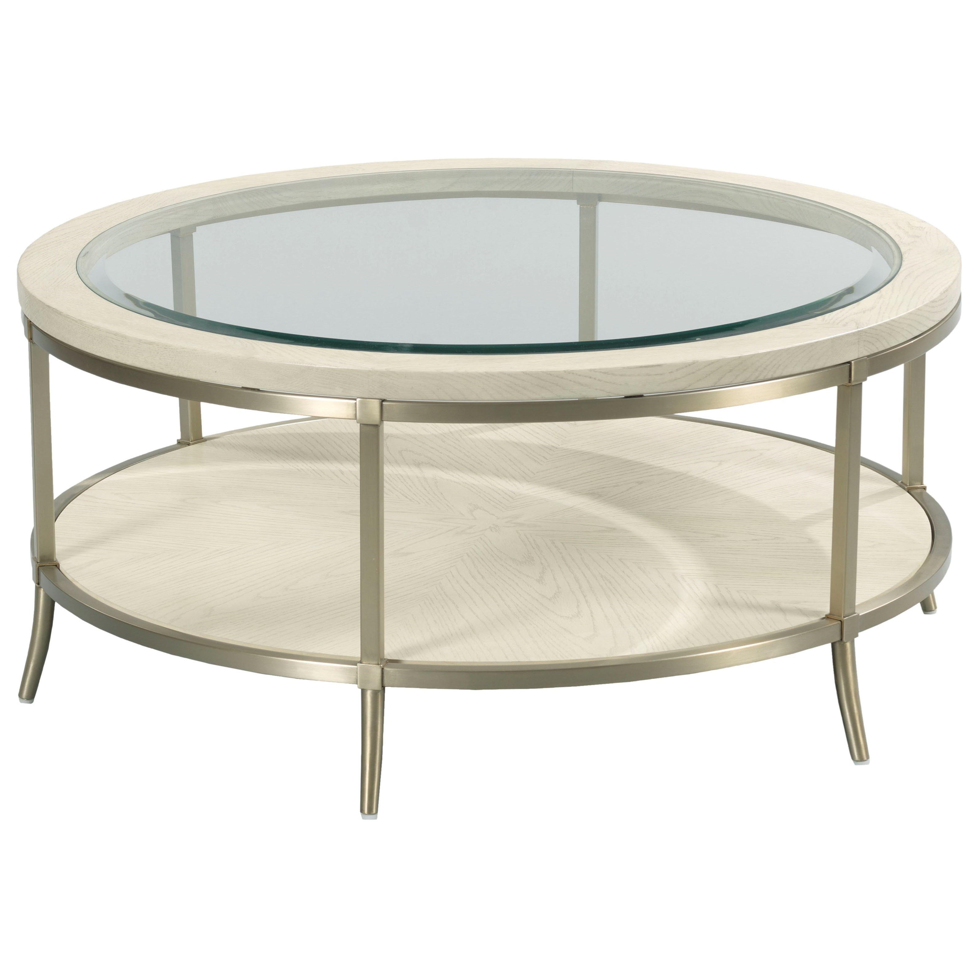 Hammary Lenox 923912 Monaco Coffee Table with Tempered Glass Top